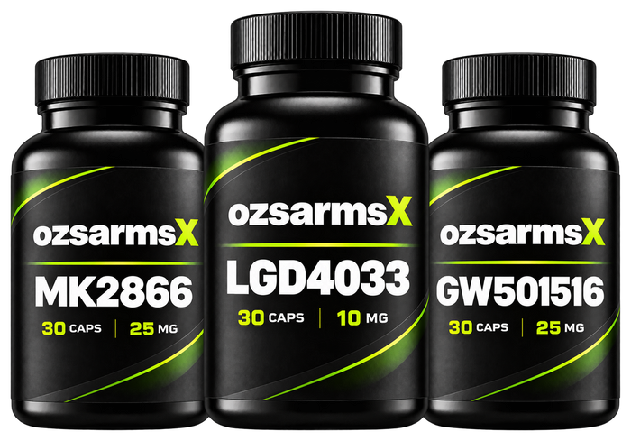 MK-2866 + LGD-4033 + GW-501516 (Lean Mass & Shred Research Stack)
