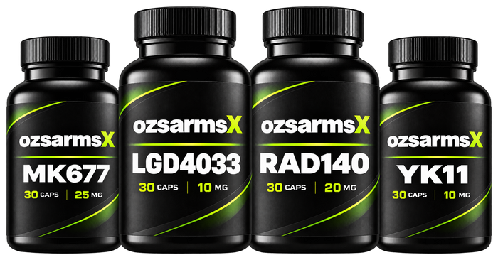 MK-677 + LGD-4033 + RAD-140 + YK-11 (Quad Advanced Myostatin & Mass Research Stack)
