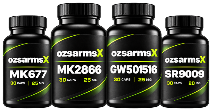 MK-677 + MK-2866 + GW-501516 + SR9009 (Quad Shred & Endurance Research Stack)
