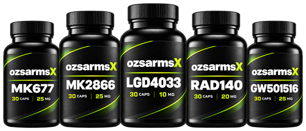 MK-677 + MK-2866 + LGD-4033 + RAD-140 + GW-501516 (Penta Ultimate Mass & Recomp Research Stack)