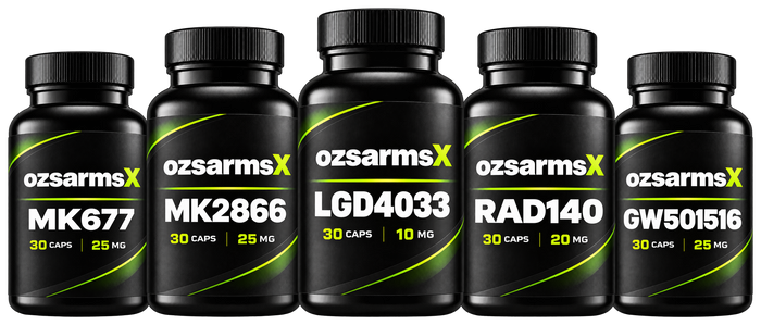 MK-677 + MK-2866 + LGD-4033 + RAD-140 + GW-501516 (Penta Ultimate Mass & Recomp Research Stack)